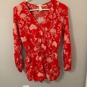 long sleeve h&m romper